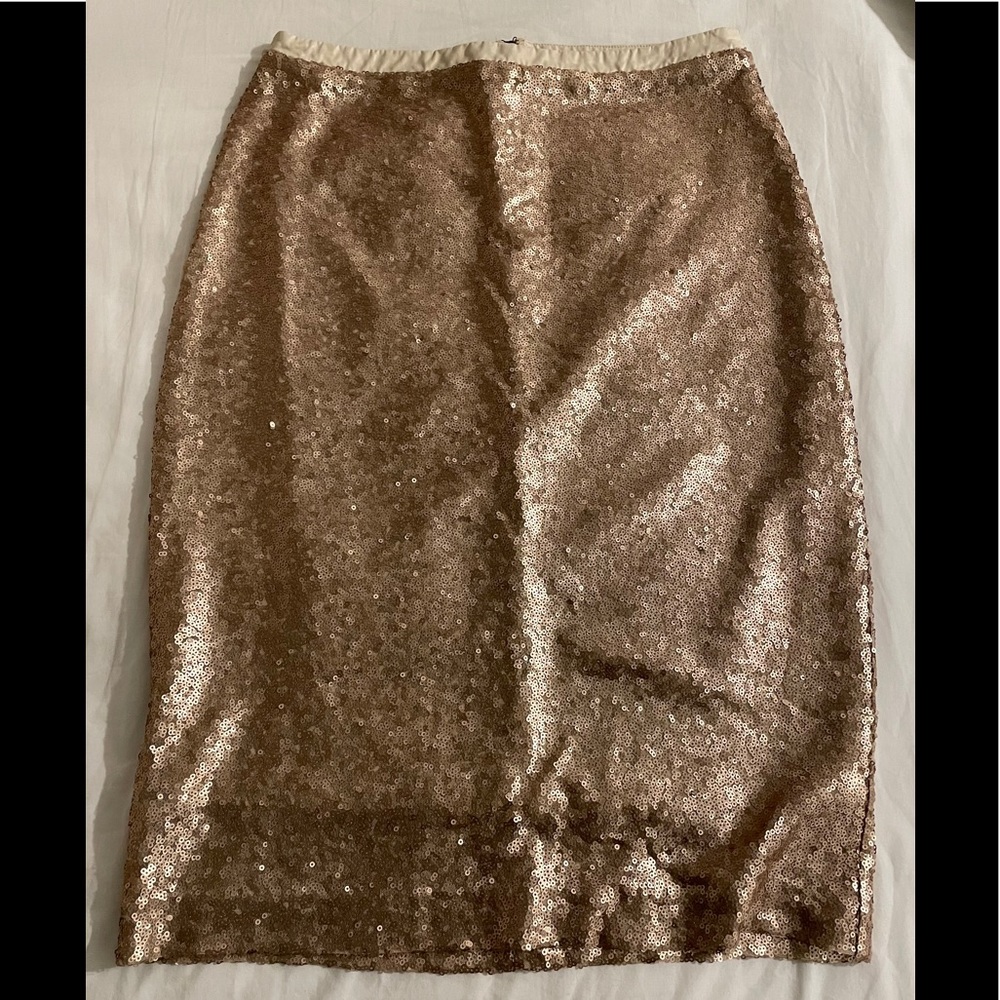 Downeast Gold Pencil Skirt